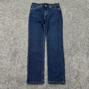 Levis Jeans Mens 28x30 Blue 511 Slim Fit Dark Wash Denim Pockets Logo City Work